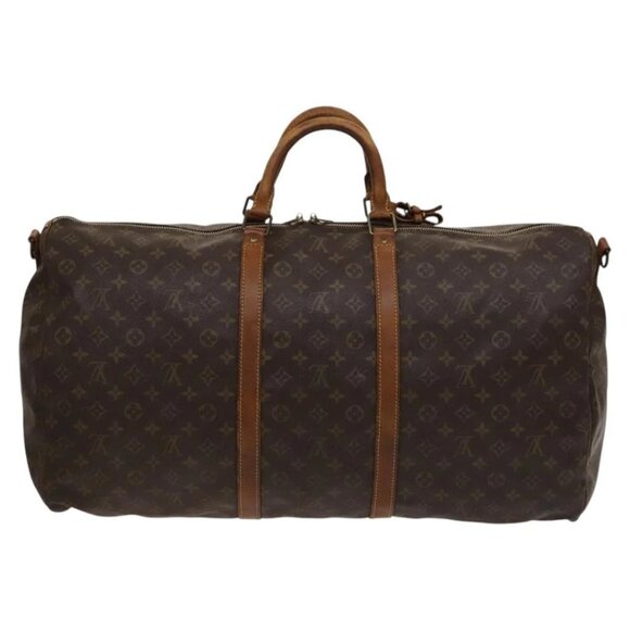 LOUIS VUITTON Monogram Keepall Bandouliere 60 Boston Bag M41412 LV Auth sw695 - Picture 3 of 16